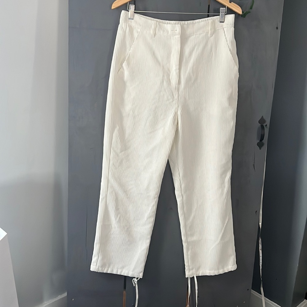 The Range Ribbed Cotton Wide-leg
